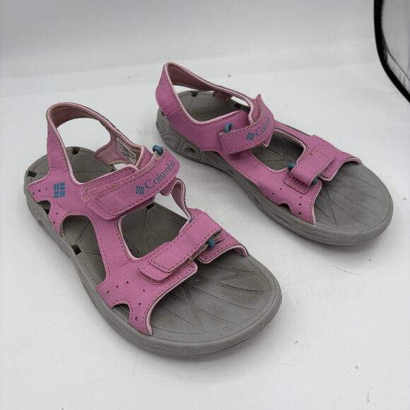 Columbia Sandals Girls Youth Size 4‎ Techsun Vent Pink Omni Grip Hiking Water B4 - Picture 1 of 9